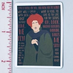 🌀10/$10🌀 Hocus Pocus Waterproof Vinyl Sticker Decal